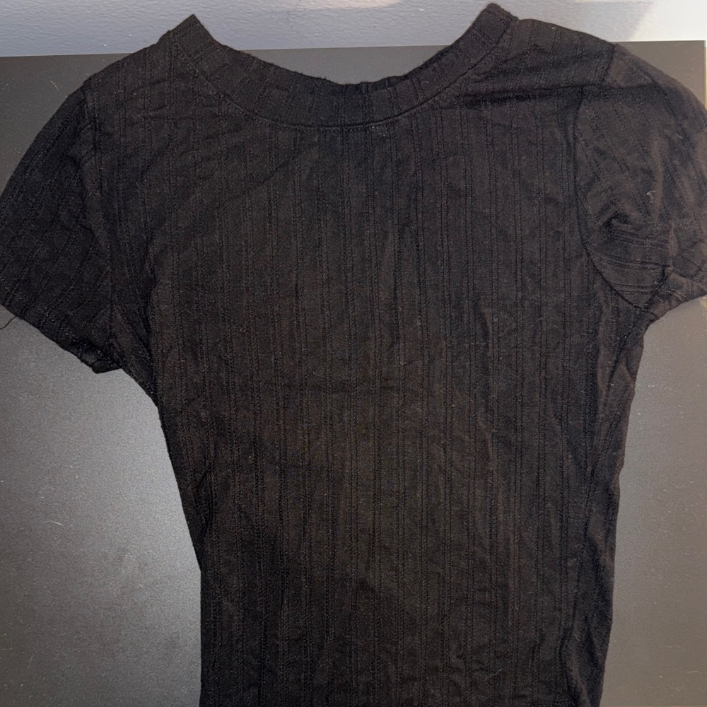 Classic Black Women's Crop Top